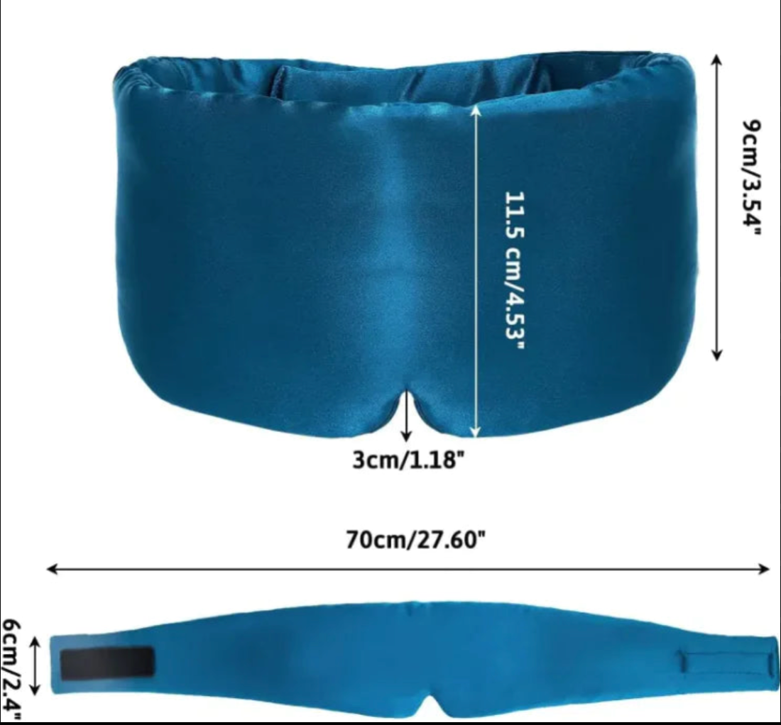 Silk-Feel Cooling Sleep Eye Mask
